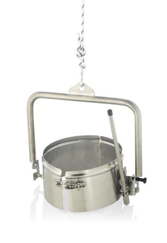 Uchwyt przechylający LOGAR do pojemników 35/50 kg, stal nierdzewna