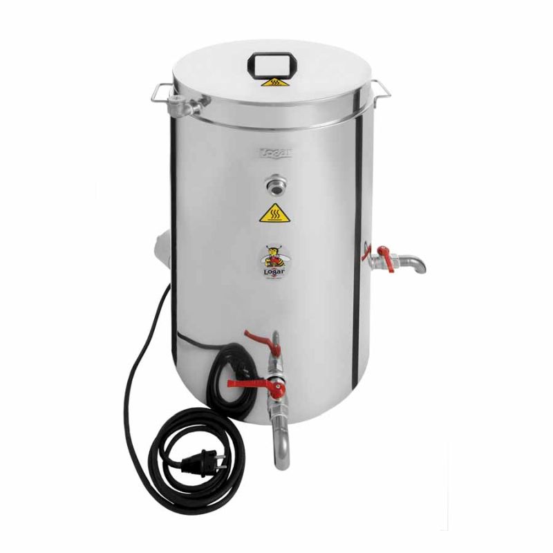 Logar oczyszczalnik/sterylizator wosku 75 l, trójścienny z izolacją, 3 kW
