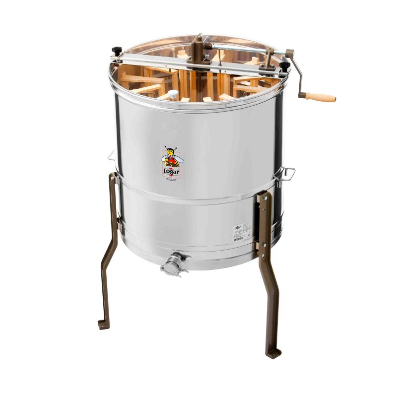 Logar wirówka radialna 12/8, kadź 63 cm, napęd ręczny, ramki 24 x 48 cm