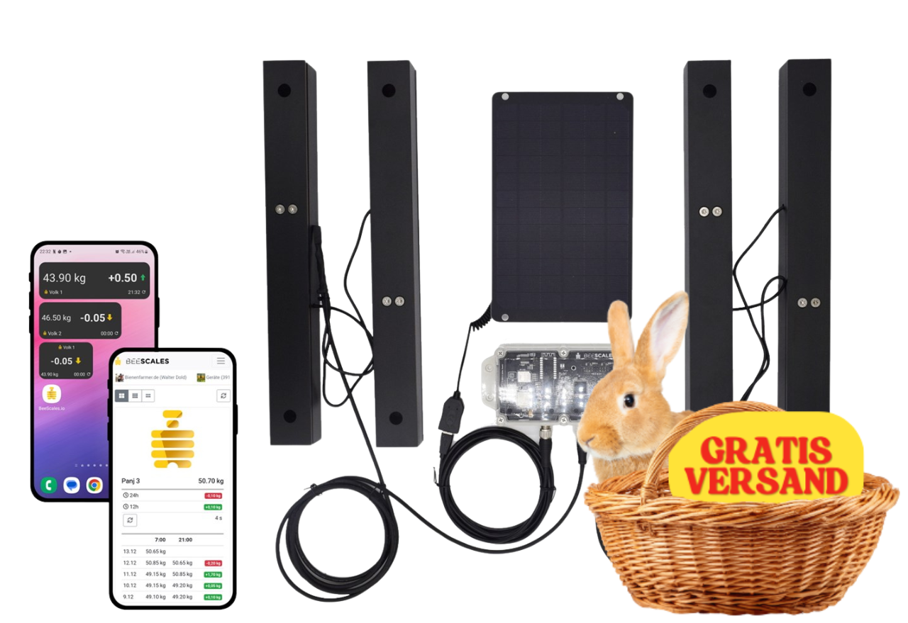 Waga ulowa do monitoringu dwóch uli + GPS i alarm przeciwkradzieżowy, 4G NB-IoT 