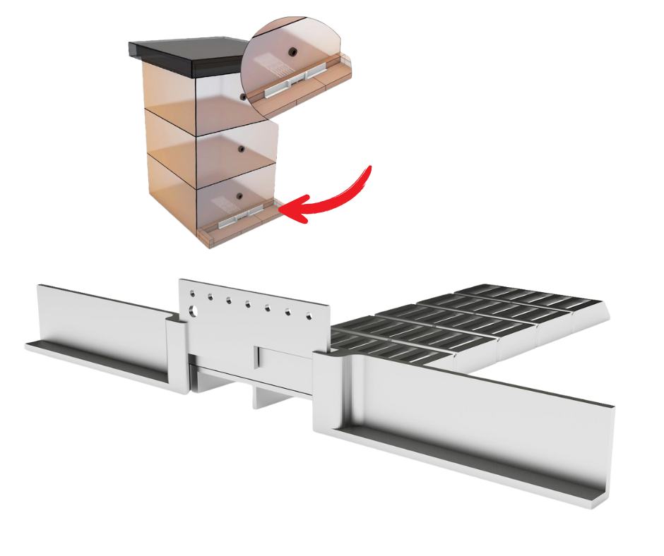 Korytarz pszczeli zapobiegający rabunkom u pszczół - 5 szt.