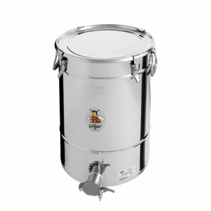 Logar zbiornik do napełniania 50 kg z 4 zamkami zaciskowymi 